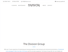 Tablet Screenshot of division.co.uk